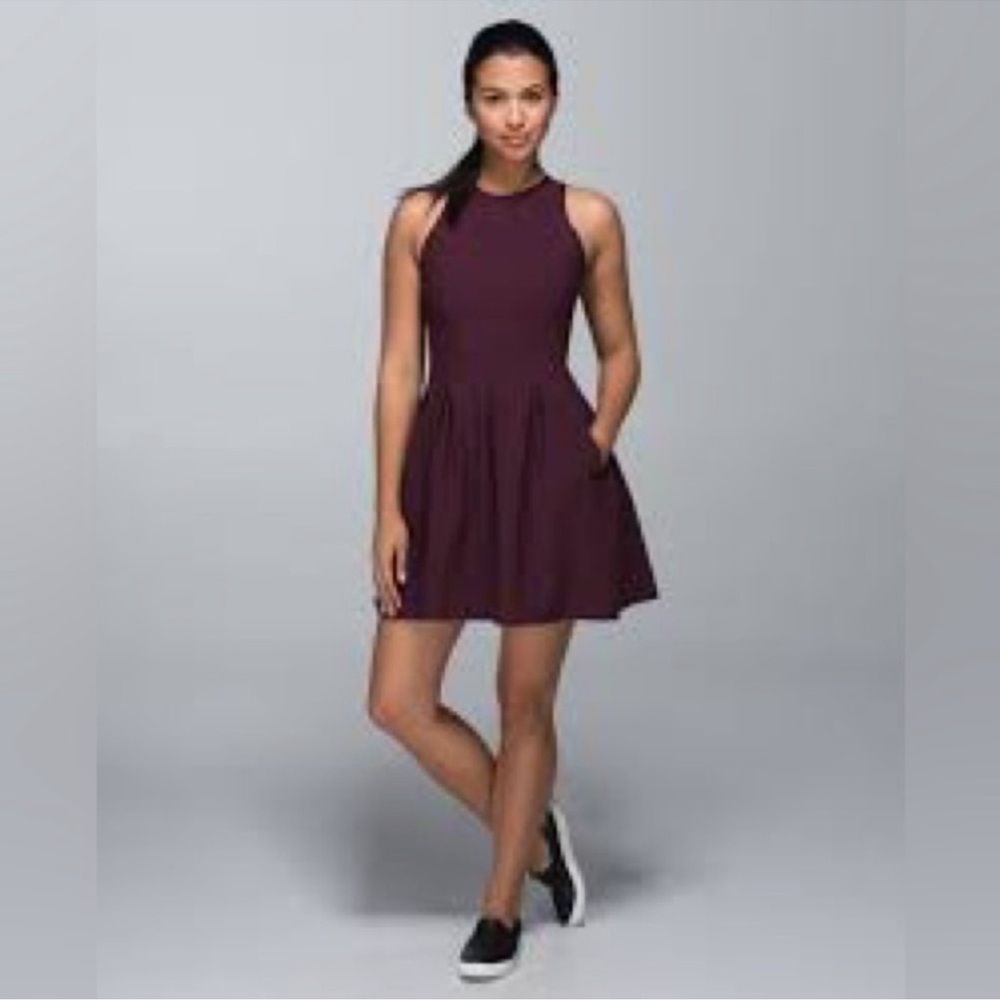Lululemon Here to There Plum Dress, 4 - Picture 12 of 12